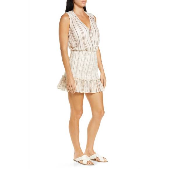 NEW VERONICA BEARD cox dress in natural multi - Picture 2 of 4